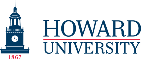 Blue and red Howard University emblem