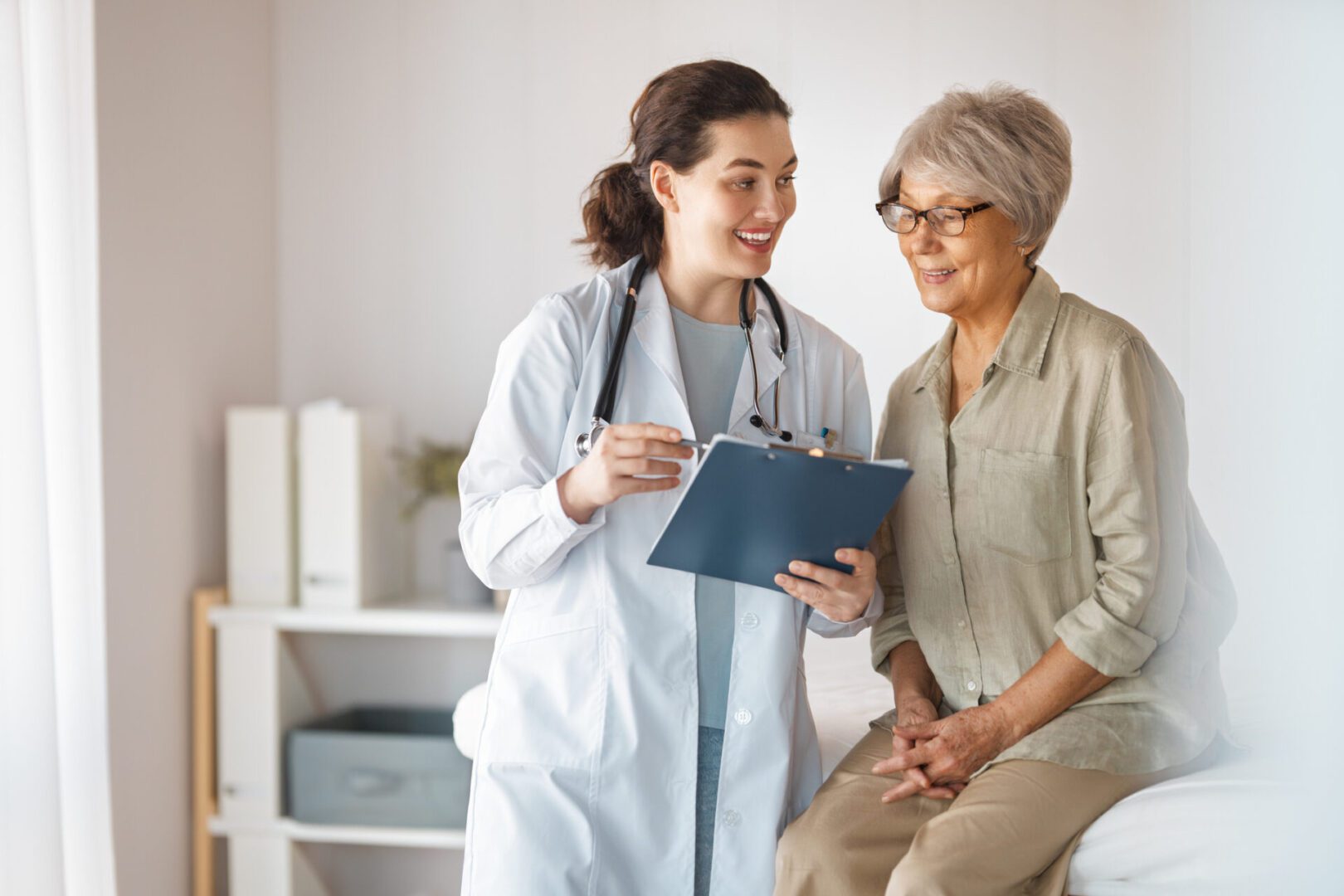Medical consultation in a clinic setting