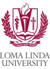 University logo with torch and cross